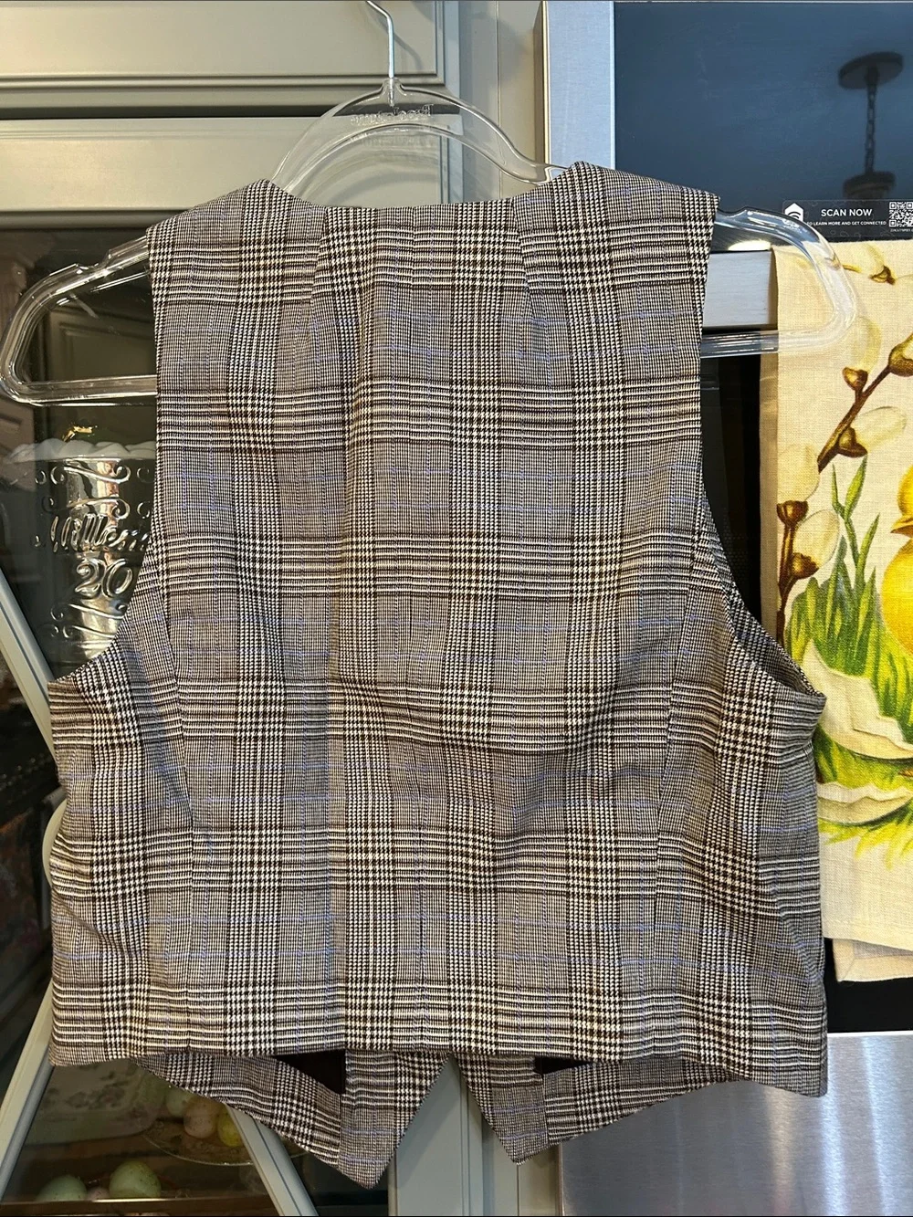 Madewell Plaid Wool Viscose Vest Small NWOT